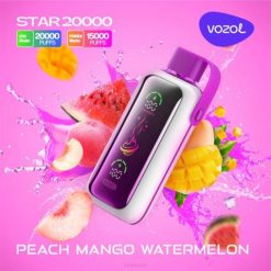 VOZOL Nikotinfri - VOZOL STAR 20.000 fersken mango vandmelon 4JVJ411