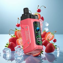 Razz Bar 45000 Puffs Justerbar Luftstrøm Type-C Genopladelig Jordbær Kirsebær Is