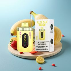 Razz Bar 50K Puffs Disposable Vape Jordbær Banan 650mAh Type-C 2% Nikotin