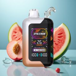 SMOK SPACEMAN SP40000 40000 Puffs 0% Nikotin Saftig Fersken Vandmelon 20ml 1000mAh Skærm