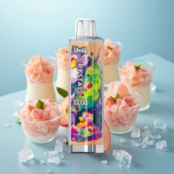 UWIN Crystal 10000 Puffs 18ml 5% Fersken Is RGB engros Danmark vape