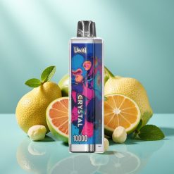 UWIN Crystal 10000 Puffs 18ml Mint Miami med RGB-lys og Type-C opladning