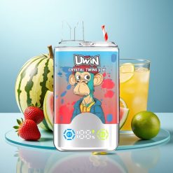 UWIN Crystal Twins 40000 Puffs Jordbær Vandmelon Citron Lime 0.6 Ohm Type-C