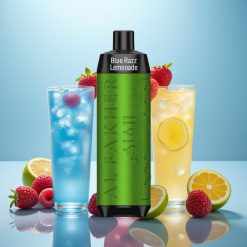 Al Fakher Crown Bar 8000 Crystal Disposable Vape Blå Hindbær Lemonade med 18ml e-Liquid og 5mg Nicotin