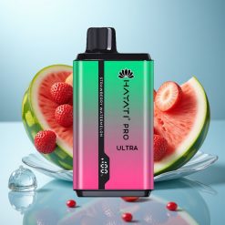 Hayati Pro Ultra 15000 Puffs 24ml Jordbær Vandmelon 2% Nikotin