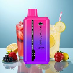 Hayati Pro Ultra 15000 Puffs 2×12ml 2% Solbær Citron Jordbær Citron