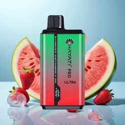 Hayati Pro Ultra 15000 Puffs 2×12ml 2% Vandmelon Bubblegum Jordbær Bubblegum