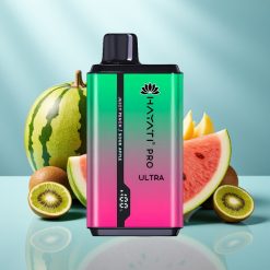 Hayati Pro Ultra 15000 Puffs 2×12ml 2% Vandmelon Kiwi Passionfrugt