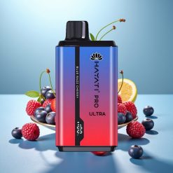 Hayati Pro Ultra 15000 Puffs Blå Hindbær-Kirsebær 2×12ml 2% 49 Smagsvarianter
